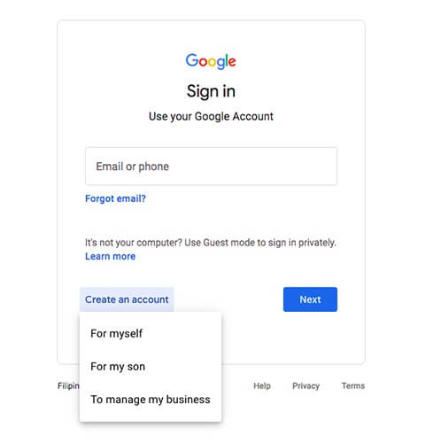 آموزش ساخت اکانت گوگل وویس Google Voice در 4 مرحله ساخت اکانت گوگل