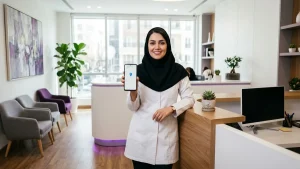 ثبت مطب در گوگل مپ؛ دندانپزشک با گوشی و نقشه لوکیشن مطب